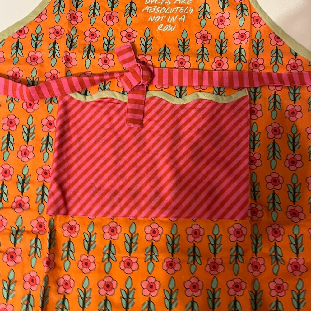 My Ducks Are Definitely Not in a Row Colorful Kitchen Apron NWT Cotton (x) - Picture 8 of 14
